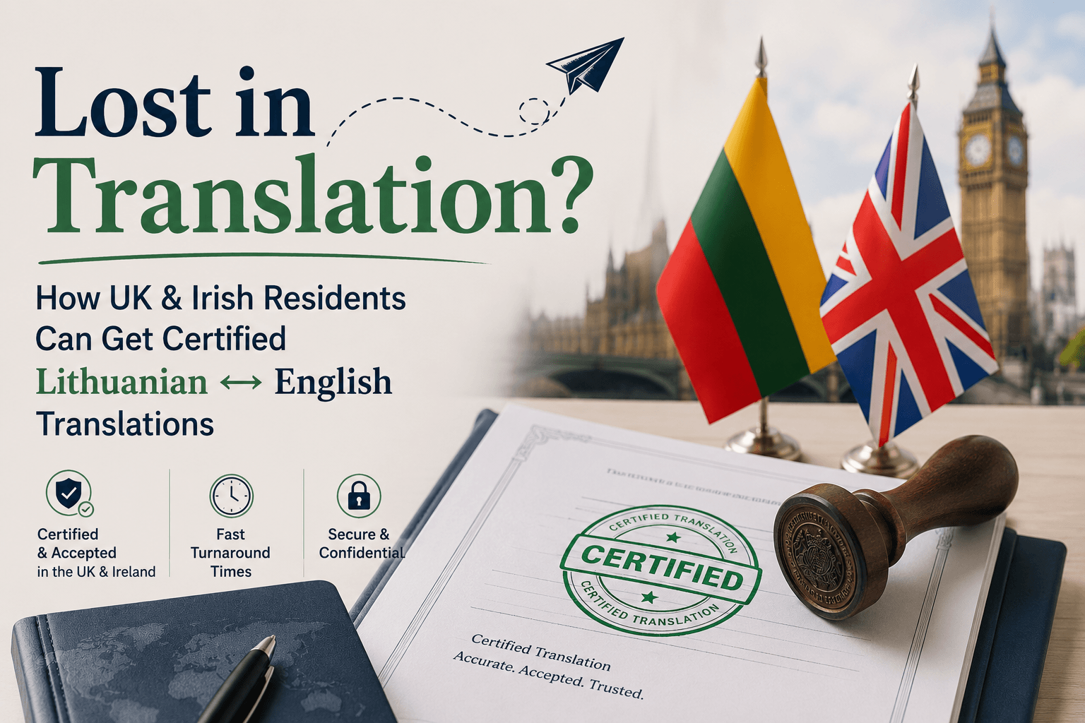 Lost in Translation? How UK & Irish Residents Can Get Certified Lithuanian ↔ English Translations